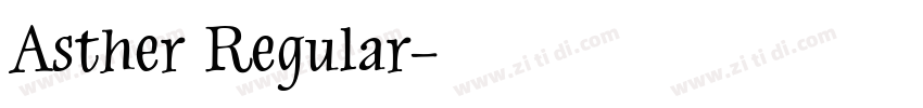 Asther Regular字体转换